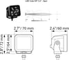 HELLA 3.2 CUBE KIT 2 Lİ MOTOSİKLET SİS FARI LED TAKIMI