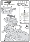 KAPPA KR6401 TRIUMPH TIGER 800 - 800XC-XR (11-20) ARKA ÇANTA TAŞIYICI