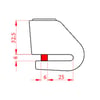 KOVIX KN1-BM DİSK KİLİT GRİ