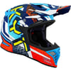 KYT SKYHAWK KASK HYPERFLOW MATT LIGHT BLUE / RED