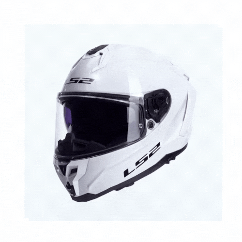 LS2 CHALLENGER 2 BEYAZ KASK