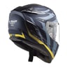 LS2 CHALLENGER C KARBON FLAMES SİYAH-KARBON-SARI KASK