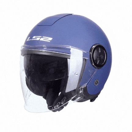 LS2 CLASSY MAT NAVY MAVİ KASK