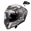 LS2 DRAGON KARBON ENTHUM SİYAH-GRİ KASK