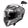 LS2 DRAGON KARBON ENTHUM SİYAH-GRİ KASK