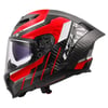 LS2 DRAGON KARBON TRAX KIRMIZI KASK