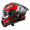 LS2 DRAGON KARBON TRAX KIRMIZI KASK