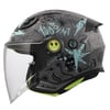 LS2 FUNNY 2 SCRIBBLE GRİ-MAVİ ÇOCUK KASK