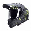 LS2 PIONEER 2 CRAZY MAT SİYAH-GRİ-NEON SARI KASK