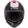 LS2 RAPID 2 GRID MAT BEYAZ-KIRMIZI KASK