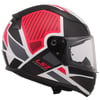LS2 RAPID 2 GRID MAT BEYAZ-KIRMIZI KASK