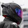 Ls2 Rapıd 2 Race Crypt Mat Siyah Kask (Gökkuşağı Vizör + Spoiler)