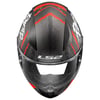 LS2 RAPID 2 RAVEN MAT SİYAH-BEYAZ-KIRMIZI KASK