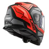 LS2 STORM 2 FASTER MAT KIRMIZI-TITANIUM KASK
