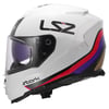 LS2 STORM 2 STARK BEYAZ-KIRMIZI-MAVİ-SARI KASK