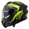 LS2 STREAM 2 FURY MAT SİYAH-GRİ-NEON SARI KAPALI KASK FULL FACE
