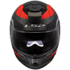 LS2 STREAM 2 ROAD MAT SİYAH-TITANIUM-KIRMIZI KASK