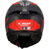 LS2 STREAM 2 ROAD MAT SİYAH-TITANIUM-KIRMIZI KASK