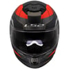 LS2 STREAM 2 ROAD MAT SİYAH-TITANIUM-KIRMIZI KASK