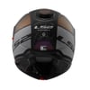 LS2 STROBE 2 ORION MAT SİYAH-MOR-MAVİ ÇENE AÇILIR KASK