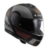 LS2 STROBE 2 ORION MAT SİYAH-MOR-MAVİ ÇENE AÇILIR KASK
