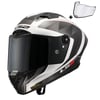 LS2 THUNDER KARBON GP AERO RAUTE BEYAZ-GRİ KASK