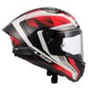 LS2 THUNDER KARBON GP AERO RAUTE BEYAZ-KIRMIZI KASK