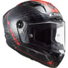 LS2 THUNDER KARBON SPUTNIK METAL KIRMIZI KASK