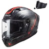 LS2 THUNDER KARBON SPUTNIK METAL KIRMIZI KASK