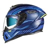 NEXX SX.100R SKIDDER MAT MAVİ-NEON SARI KASK