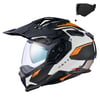 NEXX X.WED 3 KEYO KARBON MAT BEYAZ-TURUNCU KASK