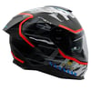 NEXX Y.100R URBANGRAM MAT SİYAH-KIRMIZI KASK