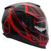NEXX Y.100 B-SIDE MAT SİYAH-KIRMIZI KASK
