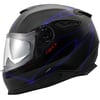 NEXX Y.100 B-SIDE MAT SİYAH-NAVY MAVİ KASK