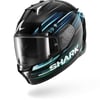 SHARK SKWAL İ3 LIGHT BLUR SİYAH MAVİ YEŞİL KAPALI KASK
