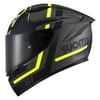 SUOMY TRACK-1 KASK NINETY SEVEN GUN METAL-YELLOW