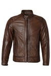 VEXO MOTO DERİ MONT ANTİK KAHVE