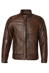 VEXO MOTO DERİ MONT ANTİK KAHVE