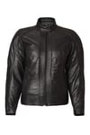 VEXO MOTO SİYAH DERİ KADIN MONT
