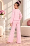PEMBE ÖNÜ KURDELELİ ÇOCUK PİJAMA TAKIMI