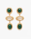 Malachite Elegance Gold Küpe