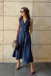 Tencel kumaş A kesim etek - yelek takım