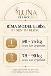 Kadın Çağla Yeşili Mısır Medine İpeği Rima Elbise Ferace