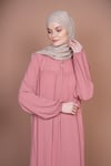 Kadın Pembe Mısır Medine İpeği Zera Elbise Ferace