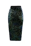 Green Sequin Skirt