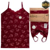 İLBAŞ TEKLİ PAKET VİSKON DESENLİ İP ASKI BAYAN ATLET