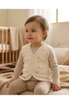 - %100 Pamuk Bebek Yeleği | Çiçek Motifli
