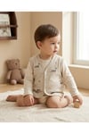 - %100 Pamuk Bebek Yeleği | Dinozor Motifli