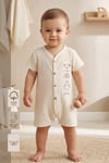 - %100 Pamuk Müslin Bebek Tulum