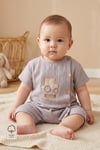- %100 Pamuk Müslin Bebek Tulum